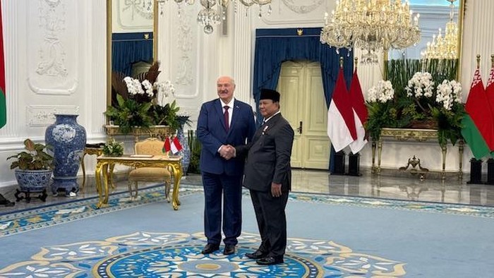 Kunjungan Kenegaraan Presiden Belarus Disambut Upacara Kenegaraan di Istana Merdeka