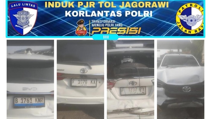 Warkini: 4 Mobil Kecelakaan Beruntun di Tol Jagorawi Dipicu Sopir Telat Injak Rem