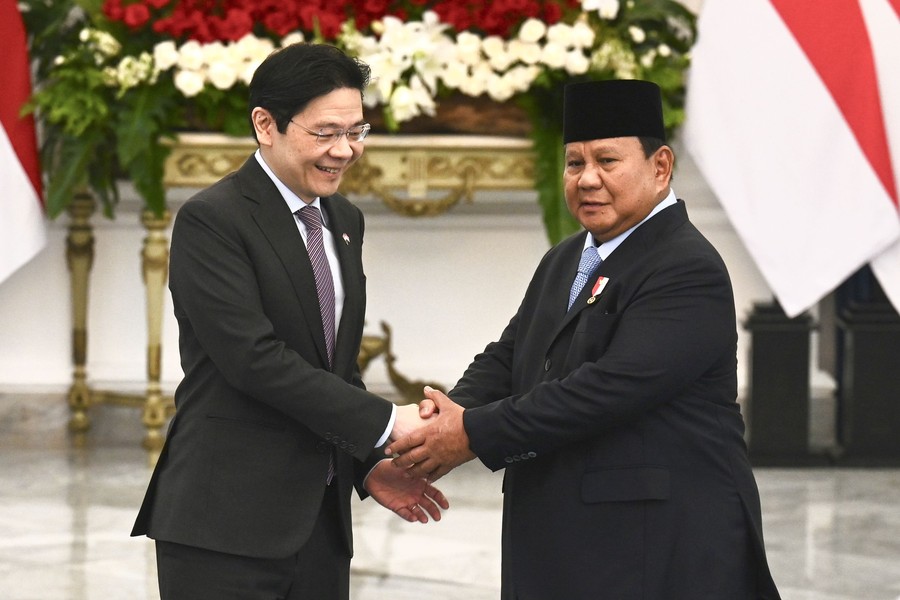 Prabowo Sambut PM Singapura Lawrence Wong di Istana Merdeka, Perkuat Kemitraan Strategis
