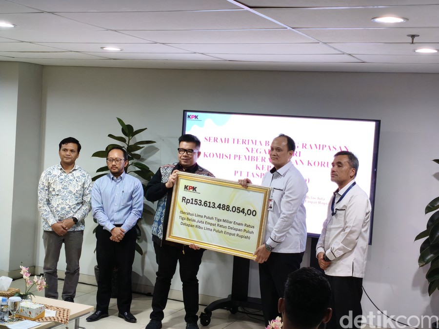 KPK Serahkan Dana Rampasan Rp153 Miliar ke PT Taspen dari Perkara Investasi Fiktif