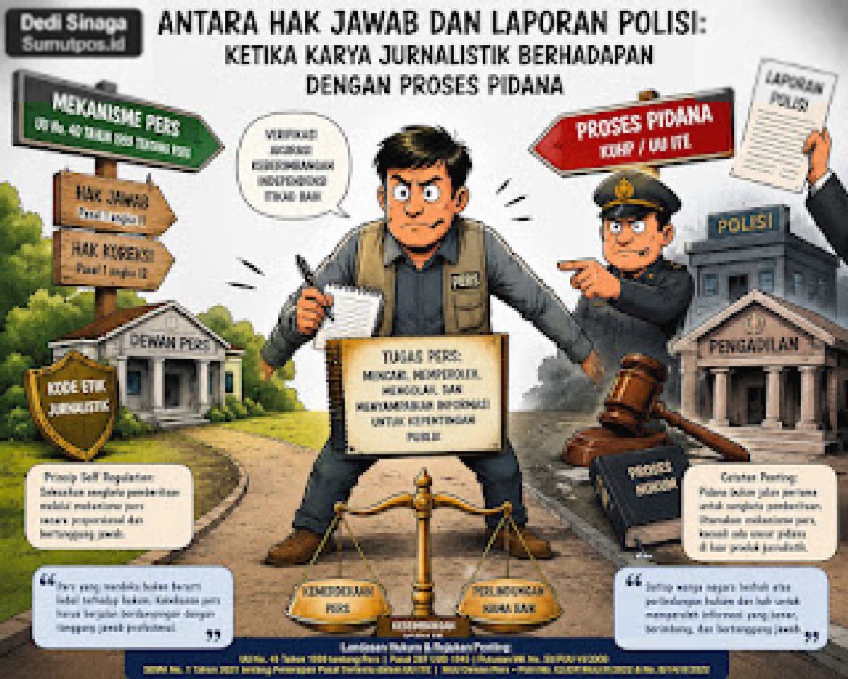Karya Jurnalistik vs Laporan Polisi: Mekanisme UU Pers Terabaikan