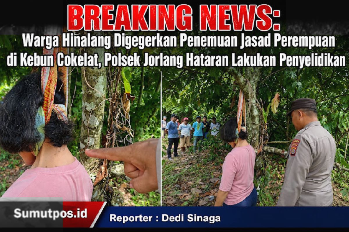 Polisi Selidiki Penemuan Jasad Perempuan di Hinalang